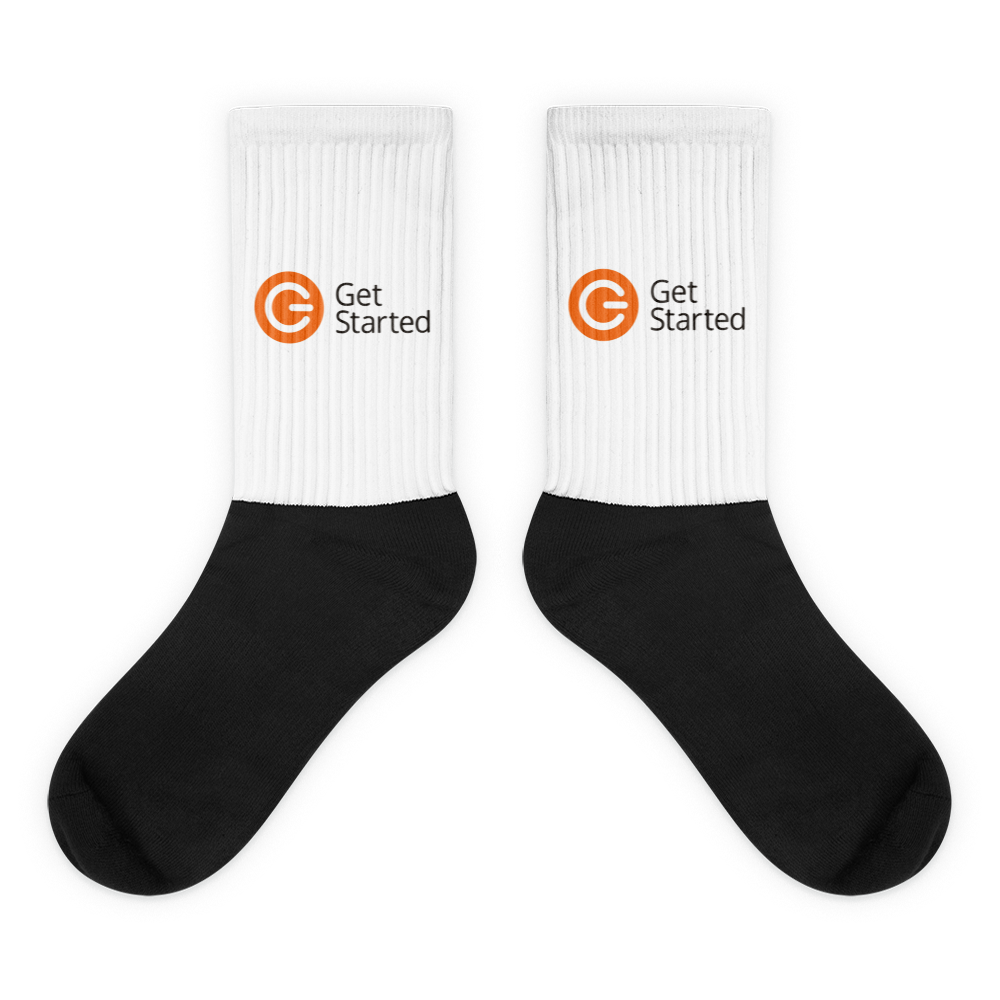 Black foot socks